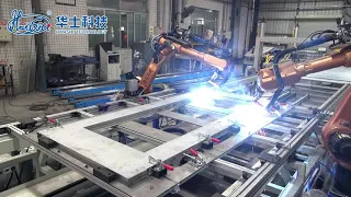 Full Automatic Door Panel Welding Robot Station