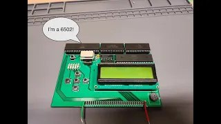 Homebrew 6502 Processor card assembly