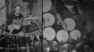 Romain Goulon recording drums for After Oblivion