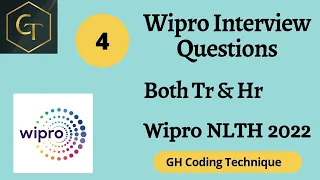 Wipro Interview Questions-4| HR| TR| Freshers|Wipro NLTH 2022|Interview Questions|#ghcodingtechnique