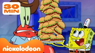 SpongeBob | Elke KROKANTE KRAB-medewerker ooit 🍔 | Nickelodeon Nederlands
