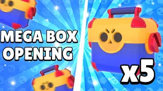 Opening 5 Mega Boxes! | Brawl Stars #Shorts