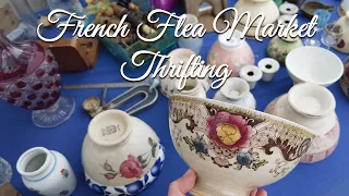 Vintage & Antique Flea Market Thrifting in the French countryside Dordogne ❘ Haul　#11