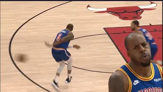 Andre Iguodala Throws Behind The Back Pass So Great That Even He Has To Celebrate It! | FERRO