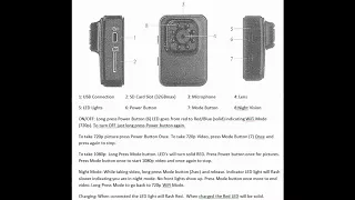 Quelima R3 Car WiFi Mini DVR Full HD Camera - Instructions