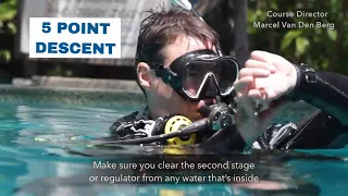 5 Point Descent PADI • PADI Open Water Diver Course - Scuba Diving Tips