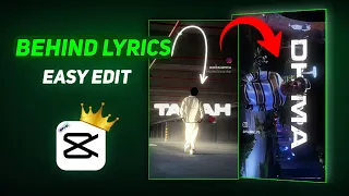 Behind Lyrics Video Editing In Capcut | Behind Lyrics Reels Tutorial | Capcut Video Editing