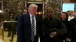 MUST WATCH NOW: Donald TRUMP and KANYE West Speak to Press Following Meeting at Trump Tower