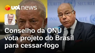 Guerra Israel x Hamas: Conselho da ONU vota nesta segunda-feira projeto do Brasil para cessar-fogo