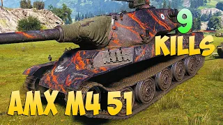 AMX M4 51 - 9 Frags 7.3K Damage - One for all! - World Of Tanks