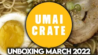 Japan Crate Umai Crate Ramen Subscription Box Unboxing -  March 2022