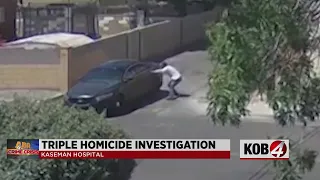 Videos show shooting, possible person of interest in triple homicide investigation