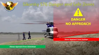 Sikorsky S76 Danger and Safe Zones (Slope Landing)