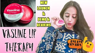 *New* Vaseline Lip Therapy Balm | Review & Demo | Lip Winter Care | Sugar Lip Balm | Kirti Chawla