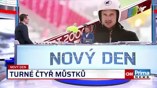 CNN Prima NEWS - O skocích na lyžích s Jakubem Jandou - NOVÝ DEN ( Libor Bouček )