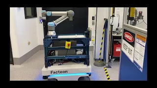 Intelligent factory collaborative robot in action