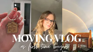 moving vlog 🏠| getting the keys, move with us as FIRST TIME BUYERS + empty house tour