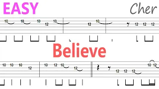 Cher - Believe / Guitar Solo Tab+BackingTrack