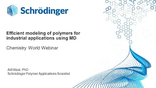 Efficient modelling of polymers for industrial applications using molecular dynamics