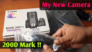 DSLR Camera From Youtube Money 🔥 | Cannon 200D Mark || Unboxing And Review