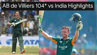 Stunning Innings | AB de Villiers Hits 21st ODI 💯 | 1ST ODI: IND vs SA | Kanpur 2015