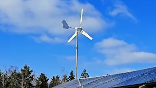 3 Month Test With 600W Wind Turbine (low wind speed model)