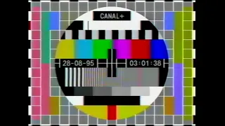 CANAL PLUS TEST du nouvel habillage dans la nuit du 28 août 1995