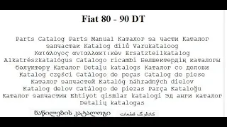 Fiat 80 - 90 DT Parts Catalog