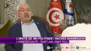 L'homosexualité "interdite dans les sociétés régies par l'islam", pour Rached Ghannouchi