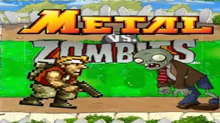 game play de plantas vs zombies metal slug edition