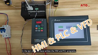 How to control a VFD through HMI and PLC