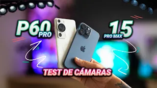 15 PRO MAX VS P60 PRO - Prueba de Cámaras del iPhone 15 Pro Max vs Huawei P60 Pro ¿Quien Gana?