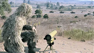 Javelin Anti-Tank Füzesi Rusya Tank Konvoy Yok Etme Simülesi - ARMA 3 Simulation Savaşı - ukrayna