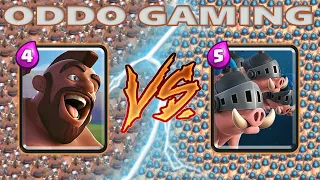 HOG RIDER VS ROYAL HOGS - CLASH ROYALE BATTLE #170