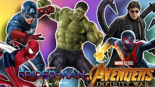 Team Avengers: Spider-man VS Thanos VS  Hulk VS Venom, Captain America, Superman Avengers Battle