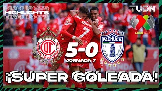 Resumen y goles | Toluca 5-0 Pachuca | AP2023-J7 | Liga Mx | TUDN