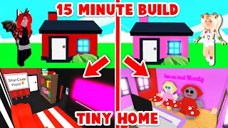 We Did A TINY HOME 15 Minute Building Challenge In Adopt Me! (Roblox)