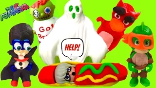 PJ Masks Wear DIY Play-Doh Halloween Costumes