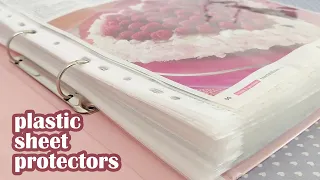 ASMR Crinkly Plastic Sheet Protectors • Organizing Cake Recipes • No Talking