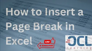 Inserting a Page Break into Microsoft Excel Pivot Table