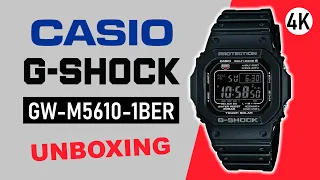 Casio G-Shock GW-M5610-1BER Unboxing 4K