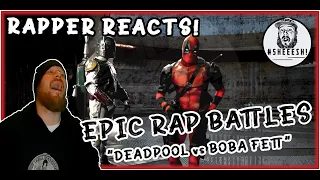 Epic Rap Battles - Deadpool vs Boba Fett | RAPPER REACTION!