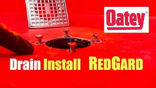 Oatey Shower Drain Installation w/ RedGard Waterproof Membrane // DIY for $25!