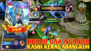 MAIN GINI KALAU DI RUSUH BANYAK MATI DI AWAL ABANGKUH - BEST LANCELOT SOLO GAMEPLAY - MOBILE LEGENDS