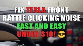 Fix Tesla Front Rattle Clicking Noise Fast and Easy 😎| Model Y & 3