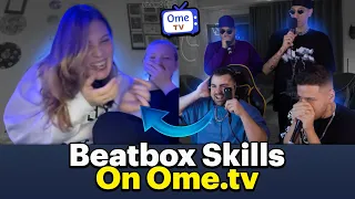 They gave us a melody , Then we made a beatbox music with that #beatbox #ometv #omegle #prank