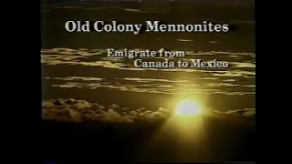 Old Colony Mennonites Emigrate From Canada To Mexico