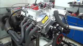 BBC 724HP 555 ENGINE DYNO RUN FOR MAX HOYT BY WHITE PERFORMANCE AND MACHINE