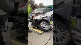 Cosmetic damage 😬 #WRC #rally #fail #crash #motorsport #offroad #racingcar