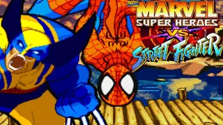 Marvel Super Heroes Vs Street Fighter - Wolverine & Spider-Man